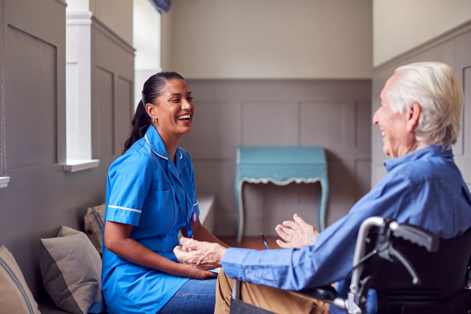 Veteran receiving nursing care at home